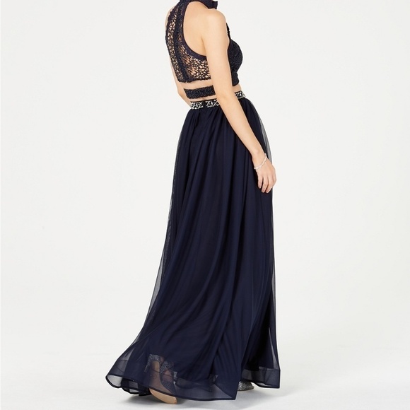 Sequin Hearts Size 5 Juniors' Layered Bedazzled Waist Flowing Skirt. New - Picture 1 of 6